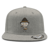 Da Oid Sinzer Leberkassemmel Cap Erwachsene Grau Meliert Sims Front